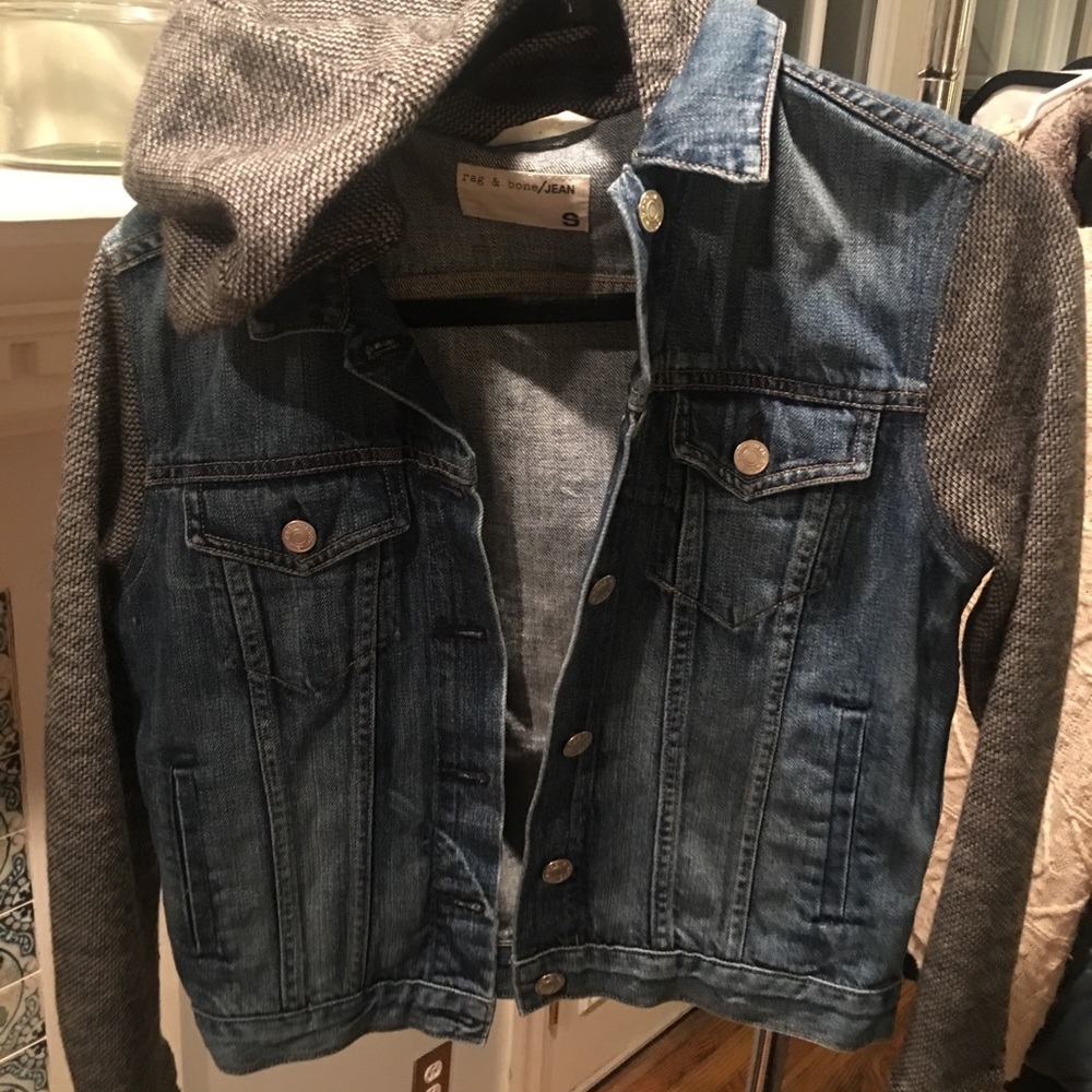 Rag & Bone Denim Jacket with Hood
